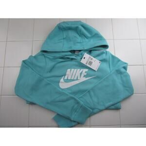 Nike Sportswear Club Fleece Green Frost Pullover Hoodie Women's XS DQ5775-300